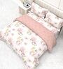 Peony 4-Piece Combo Of Double Bed Cold Weather Comforter & Bedsheet Set