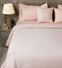 Pink 300TC 100% Cotton Solid 5Pcs Bedding Set