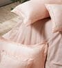 Pink 300TC 100% Cotton Solid 5Pcs Bedding Set