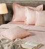 Pink 300TC 100% Cotton Solid 5Pcs Bedding Set