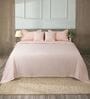 Pink 300TC 100% Cotton Solid 5Pcs Bedding Set
