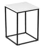 Pep End Table in White & Black Colour