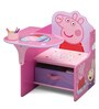 Peppa Pig Study Chair with Bin in Pink Colour
