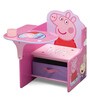 Peppa Pig Study Chair with Bin in Pink Colour