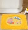 Yellow Character Microfibre 16 x 24 Inches Kids Floor Mat