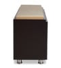 Pepper Shoe Rack with Seating in Wenge Finish