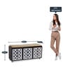 Pepper Shoe Rack with Seating in Wenge Finish