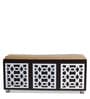 Pepper Shoe Rack with Seating in Wenge Finish
