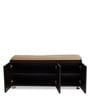 Pepper Shoe Rack with Seating in Wenge Finish