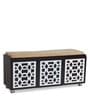 Pepper Shoe Rack with Seating in Wenge Finish