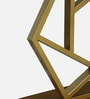 Percival Metal Console Table in Gold Finish with Porcelain Top Percival Metal Console Table in Gold Finish with Porcelain Top