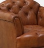 Bunbury Leather 1 Seater Sofa In Antique Tan Colour Bunbury Leather 1 Seater Sofa In Antique Tan Colour