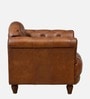 Bunbury Leather 1 Seater Sofa In Antique Tan Colour Bunbury Leather 1 Seater Sofa In Antique Tan Colour