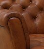 Bunbury Leather 1 Seater Sofa In Antique Tan Colour Bunbury Leather 1 Seater Sofa In Antique Tan Colour