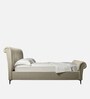 Perfect Upholstered Queen Size Bed In Beige Color