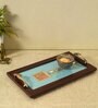 Brown Elephant patterned Wood  1 Pcs Serving Tray