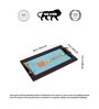 Brown Elephant patterned Wood  1 Pcs Serving Tray