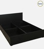 Persia King Size Bed in Wenge Finish with Box Storage