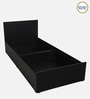 Persia Single Bed in Wenge Finish with Box Storage
