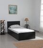 Persia Single Bed in Wenge Finish with Box Storage