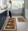 Persian Kitchen Rugs and Mats Set of 2