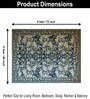 Persian Printed Polyester 4 X 6 Feet Machine Made Carpet