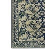 Blue Persian Printed Polyester 5 X 7 ft Machine Made Carpet