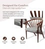 Peru Solid Wood Arm Chair in Blue Color