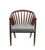 Peru Solid Wood Arm Chair in Blue Color