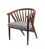 Peru Solid Wood Arm Chair in Blue Color