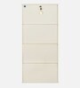Pescara Metal Tilt Out Shoe Rack In Ivory Colour