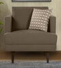 Pescara Velvet 1 Seater Sofa in Brown Colour