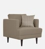 Pescara Velvet 1 Seater Sofa in Brown Colour Pescara Velvet 1 Seater Sofa in Brown Colour