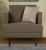 Pescara Velvet 1 Seater Sofa in Brown Colour Pescara Velvet 1 Seater Sofa in Brown Colour