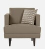 Pescara Velvet 1 Seater Sofa in Brown Colour Pescara Velvet 1 Seater Sofa in Brown Colour