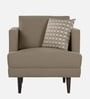Pescara Velvet 1 Seater Sofa in Brown Colour