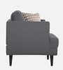 Pescara Velvet 1 Seater Sofa in Grey Colour