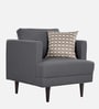 Pescara Velvet 1 Seater Sofa in Grey Colour