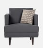 Pescara Velvet 1 Seater Sofa in Grey Colour