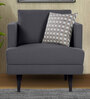 Pescara Velvet 1 Seater Sofa in Grey Colour