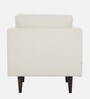 Pescara Velvet 1 Seater Sofa in Ivory Colour