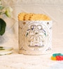 Peshkari  750ml  White & Gold Tin Storage Jar