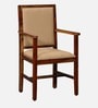 Peshtigo Sheesham Wood Arm Chair In Provincial Teak Finish