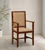 Peshtigo Sheesham Wood Arm Chair In Provincial Teak Finish