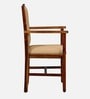 Peshtigo Sheesham Wood Arm Chair In Provincial Teak Finish