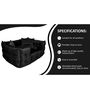 Holla Lounger- Large Black Velvet Pet Bed