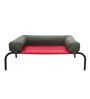 Elevated- Medium Green & Red Fabric Pet Bed