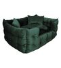 Lounger- Large Dark Green Fabric Pet Bed