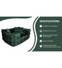 Lounger- Large Dark Green Fabric Pet Bed