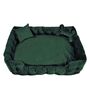 Lounger- Large Dark Green Fabric Pet Bed